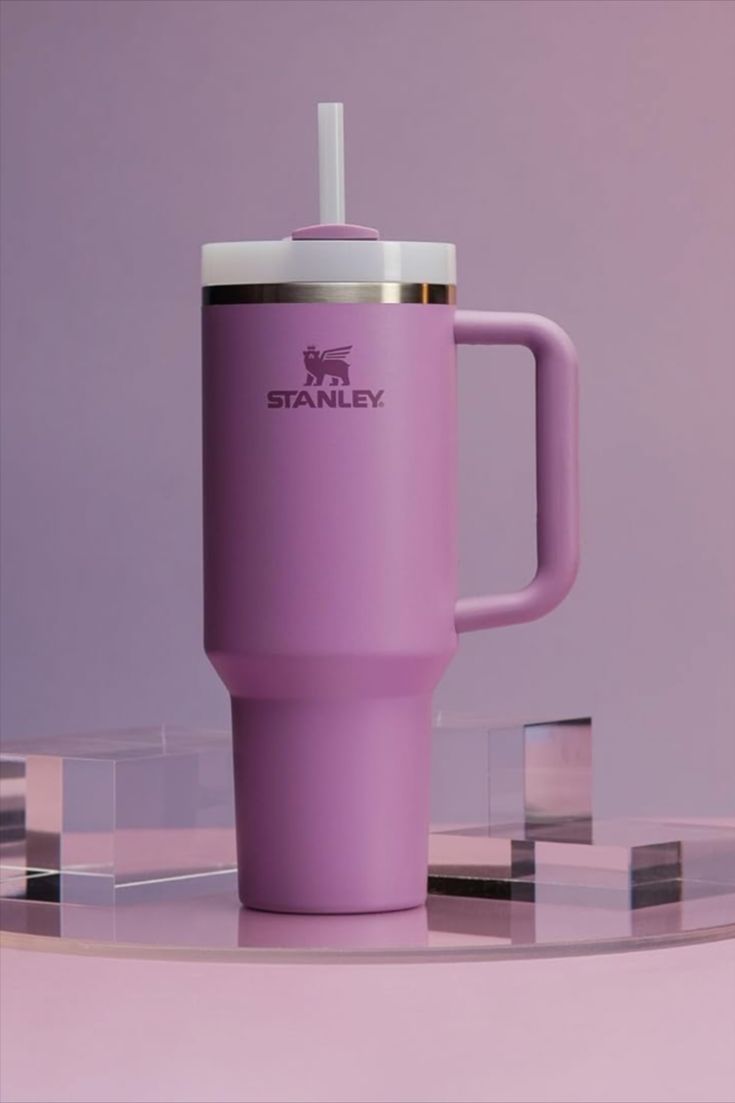 Stanley Cup 40oz Stainless Steel Tumbler with Straw & Straw Cap – Insulated, Leakproof, and Reusable Travel Mug for Hot & Cold Drinks