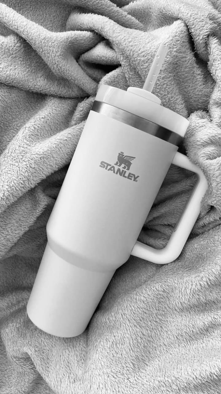 Stanley Cup 40oz Stainless Steel Tumbler with Straw & Straw Cap – Insulated, Leakproof, and Reusable Travel Mug for Hot & Cold Drinks