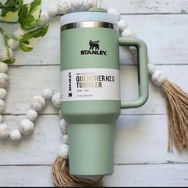 Stanley Cup 40oz Stainless Steel Tumbler with Straw & Straw Cap – Insulated, Leakproof, and Reusable Travel Mug for Hot & Cold Drinks